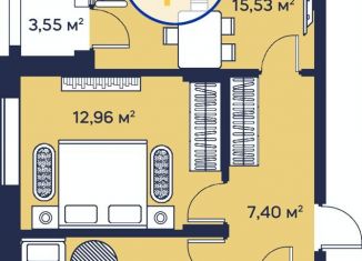 Продам 2-комнатную квартиру, 54.2 м2, Тюмень, Центральный округ, улица Менжинского, 60