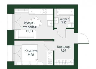 Продам 1-комнатную квартиру, 33 м2, Екатеринбург