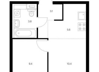 Продажа 2-ком. квартиры, 32.3 м2, Московская область