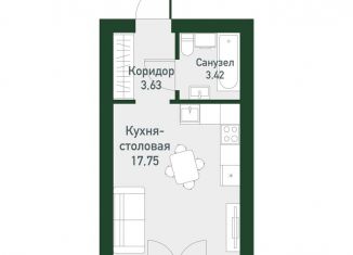 Продается квартира студия, 24 м2, Екатеринбург, Ленинский район