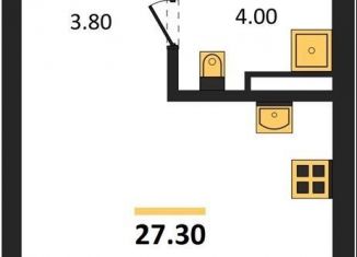 Продажа квартиры студии, 27.3 м2, Новосибирск, Тайгинская улица, с3