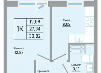 Продажа 1-комнатной квартиры, 30.8 м2, Пермь