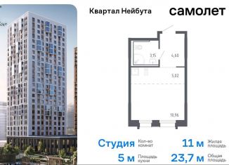 Продажа квартиры студии, 23.7 м2, Владивосток, жилой комплекс Квартал Нейбута, 141к2, Ленинский район