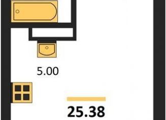 Продаю квартиру студию, 25.4 м2, Новосибирск