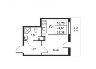 Квартира на продажу студия, 26.4 м2, Ленинградская область