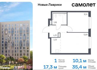 Продается 1-ком. квартира, 35.4 м2, Мурино