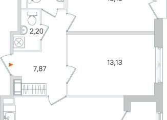 Продается двухкомнатная квартира, 60.4 м2, Пушкин