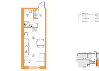 Продаю 1-ком. квартиру, 27.9 м2, Карелия