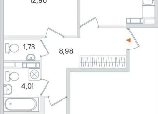 Продается двухкомнатная квартира, 56 м2, Пушкин