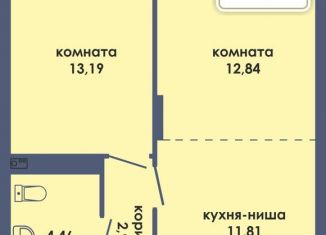 Продаю 2-ком. квартиру, 51.1 м2, Пермь, Ленинский район