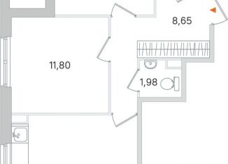 2-комнатная квартира на продажу, 58.3 м2, Пушкин