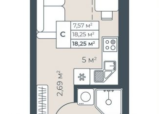 Продам квартиру студию, 18.3 м2, Выкса