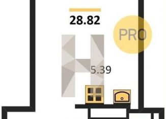 Продается однокомнатная квартира, 28.8 м2, Ростовская область