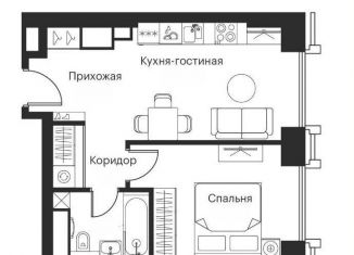 Продажа однокомнатной квартиры, 40.3 м2, Москва, станция Трикотажная, Волоколамское шоссе, 95/2к1