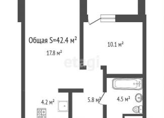 Продажа 2-комнатной квартиры, 42.4 м2, Новосибирск, Заельцовский район, Красный проспект, 220