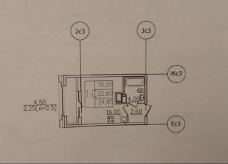 Продам квартиру студию, 24.9 м2, Санкт-Петербург, муниципальный округ Гагаринское