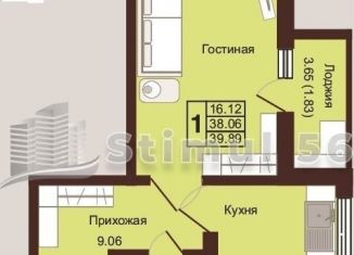 Продажа 1-ком. квартиры, 40 м2, Оренбург, Нагорная улица, 4