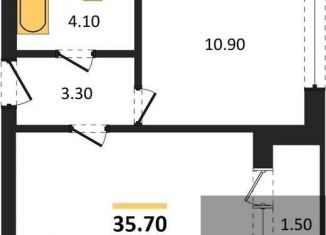 Продажа 1-ком. квартиры, 35.7 м2, Воронеж, Центральный район, улица Загоровского, 13к2