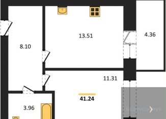 Продается 1-комнатная квартира, 41.2 м2, Павловск