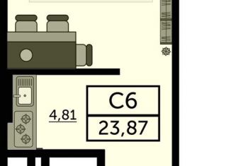 Продажа квартиры студии, 23.9 м2, Ростов-на-Дону