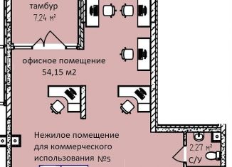 Продаю помещение свободного назначения, 65.5 м2, Ижевск, улица Героя России Ильфата Закирова, 20А