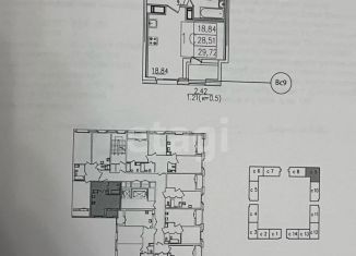 Продажа квартиры студии, 29.7 м2, Санкт-Петербург, Московский район, улица Типанова, 22