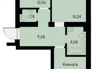 Продам 2-комнатную квартиру, 62.1 м2, Красноярск, Октябрьский район, улица Елены Стасовой, 80