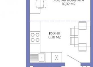 Продам квартиру студию, 33 м2, Пенза