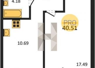 Продажа 1-ком. квартиры, 40.5 м2, Новосибирская область