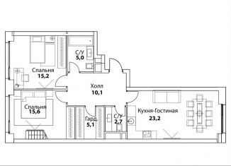 Продается трехкомнатная квартира, 95.6 м2, Москва, улица Василия Ланового, 3