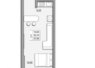 Продается квартира студия, 32 м2, Ростов-на-Дону, Береговая улица, 73с1