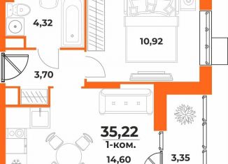 Продается 1-комнатная квартира, 35.2 м2, Хабаровский край