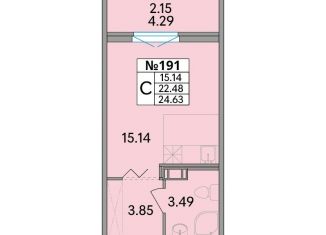 Продается квартира студия, 24.6 м2, Ленинградская область