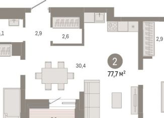 Продаю 2-комнатную квартиру, 77.7 м2, Екатеринбург, метро Машиностроителей, Механический переулок, 9