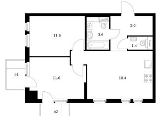 Продается 2-комнатная квартира, 53.4 м2, Владивосток, Архангельская улица, 23к1