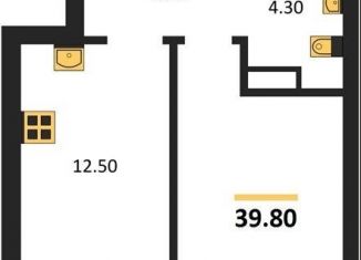 Продаю однокомнатную квартиру, 39.8 м2, Новосибирская область, улица Брестская Горка, 8