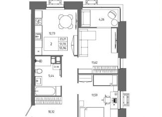 Продам 2-комнатную квартиру, 56 м2, Волгоградская область