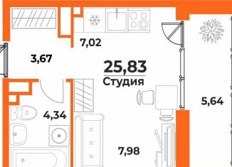 Продается квартира студия, 25.8 м2, Хабаровский край