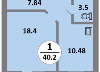 Продажа однокомнатной квартиры, 40.2 м2, Красноярский край, 5-й микрорайон, с11