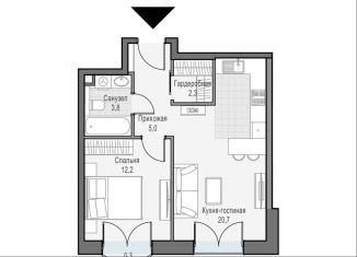 Продается 1-комнатная квартира, 44.3 м2, Москва, улица Академика Королёва, 21, район Марфино