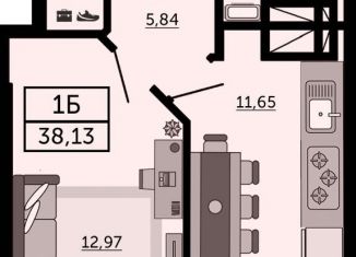 1-комнатная квартира на продажу, 38.1 м2, Ростов-на-Дону