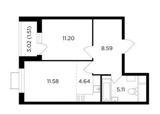 Продажа двухкомнатной квартиры, 42.6 м2, Московская область, микрорайон Клубничное Поле, 10