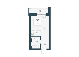 Продаю квартиру студию, 29.1 м2, Новосибирск, улица Брестская Горка, 8