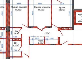 Продаю 3-комнатную квартиру, 78 м2, Новосибирск, Красный проспект