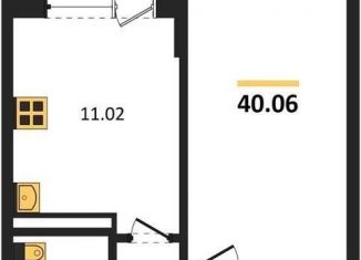 Продается однокомнатная квартира, 40.1 м2, Воронеж, Коминтерновский район, улица Славы, 7