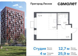 Продаю квартиру студию, 25.9 м2, Московская область