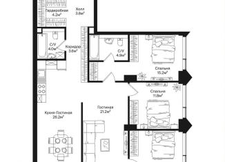 Продается 4-комнатная квартира, 106.9 м2, Москва, СЗАО, улица Маршала Бирюзова, 1к1