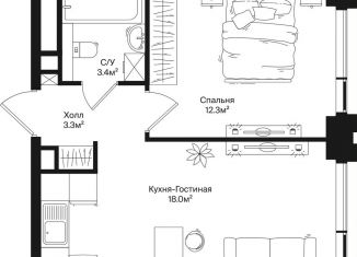 Продажа 1-комнатной квартиры, 37 м2, Москва, улица Маршала Бирюзова, 1к1, СЗАО