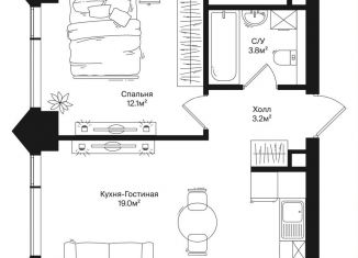 Продаю 1-комнатную квартиру, 38.1 м2, Москва, улица Маршала Бирюзова, 1к1, СЗАО