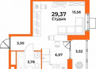 Продаю квартиру студию, 29.4 м2, Хабаровск